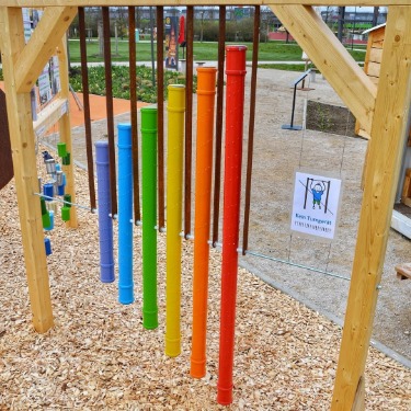 Ausstellungsbeitrag der Fachakademie auf der Landesgartenschau Ingolstadt Die Fachakademie für Sozialpädagogik Ingolstadt der bfz präsentiert sich mit einer „Klanginstallation“ auf der diesjährigen Landesgartenschau.