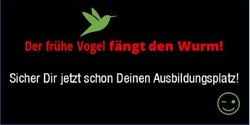 Der frühe Vogel Sicher Dir Deinen Ausbildungsplatz